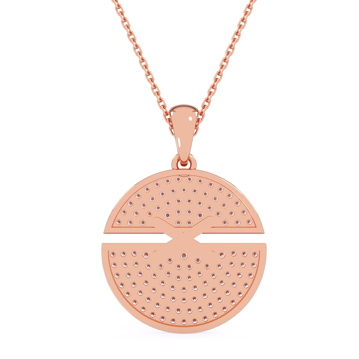 Glamorous Round Cluster Diamond Necklace